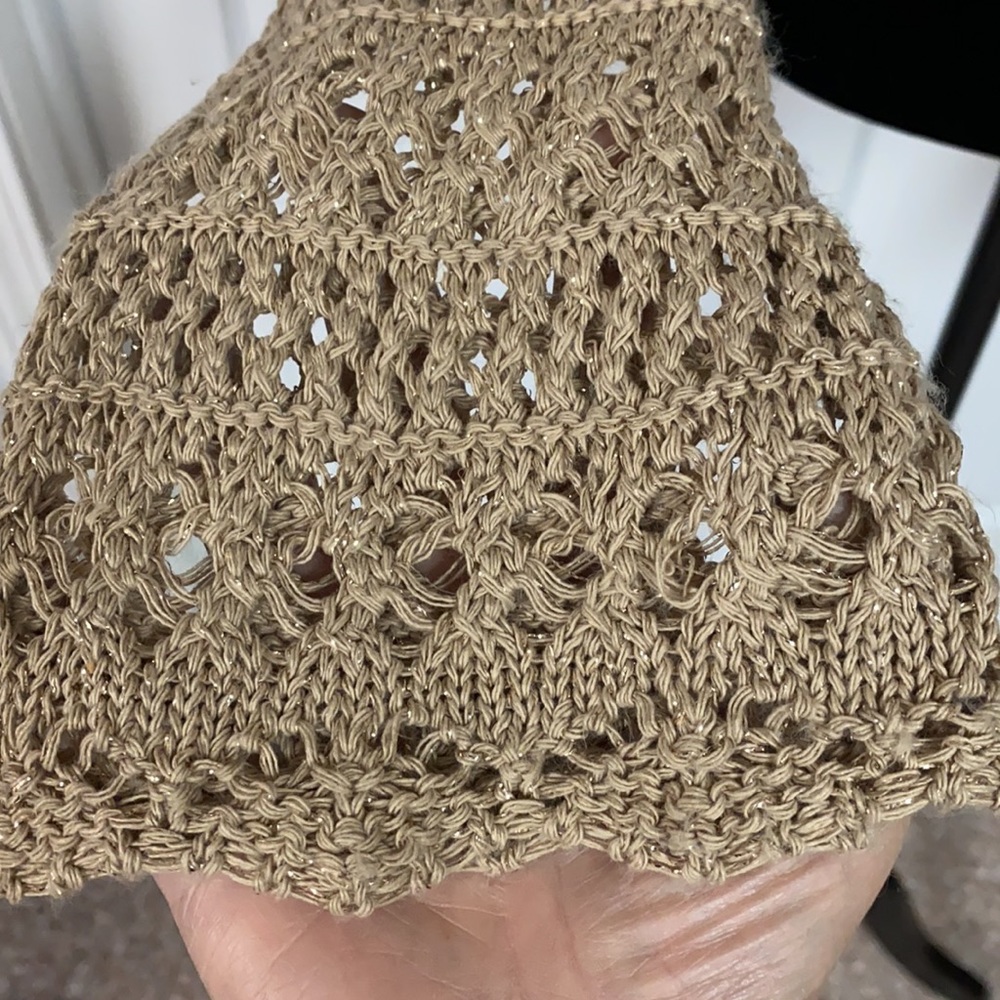 Liz Lange size XL golden brown sweater cardigan - Picture 8 of 12